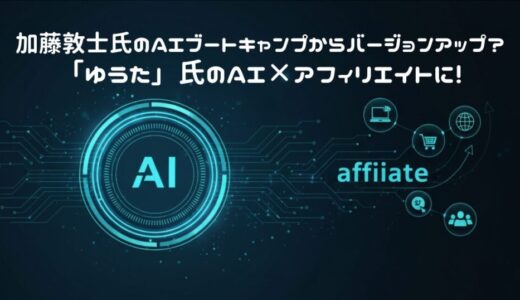 加藤敦士氏のAIブートキャンプからバージョンアップ？「ゆうた」氏のAI×アフィリエイトに！