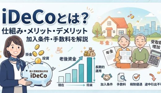 iDeCoとは？仕組みやメリット・デメリット、加入条件や手数料を初心者にもわかりやすく解説